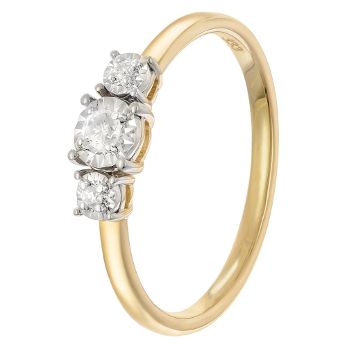 GLIZZ GL8702 Damen Diamantring Gold 333/8K