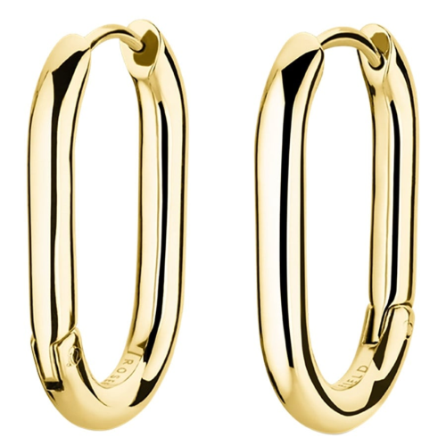 Rosefield JEOLG-J567 Damen-Ohrringe Creolen Oval Goldfarben