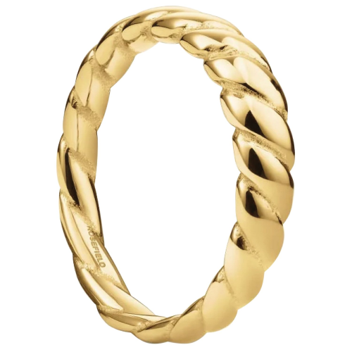 Rosefield JRSC Damenring Croissant Goldfarben