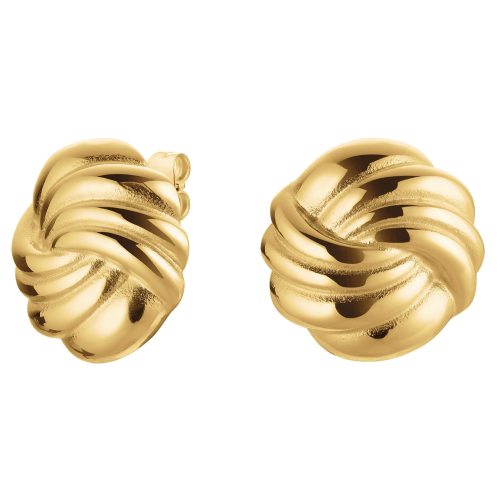 Rosefield JESSG-J1026 Damen-Ohrringe Ohrstecker Spirale Goldfarben