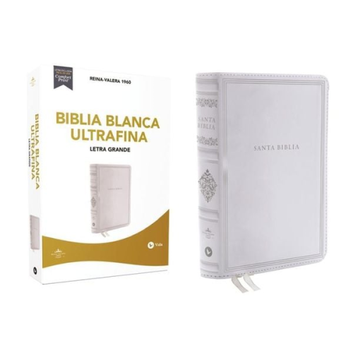 Vida Rvr 1960-Reina Valera 1960 - Rvr60, Santa Biblia, Ultrafina, Letra Grande, Bodas, Bautismo, Presentación/Dedicación Y Cumpleaños, Leathersoft, Blanco, Comfort Print