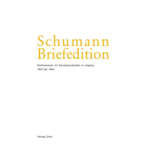 Schumann-Briefedition / Schumann-Briefedition II.20