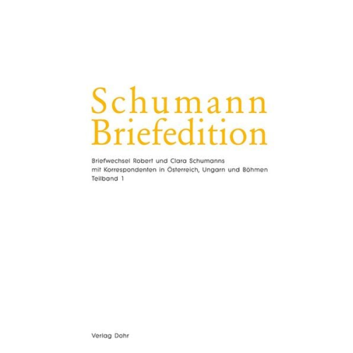 Schumann-Briefedition / Schumann-Briefedition II.27