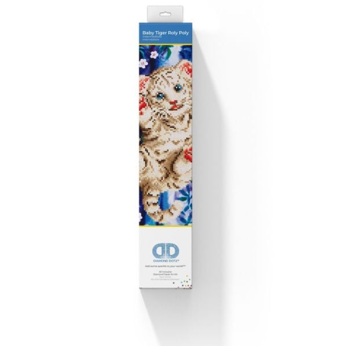 Diamond Dotz - Original Diamond Painting - Baby Tiger Roly Poly 35,5 x 28 cm