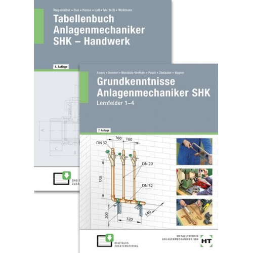 Eugen Übelacker Josef Wagner Peter Pusch Henry Montaldo-Ventsam Rainer Dommel - Paket. Der SHK-Einsteiger