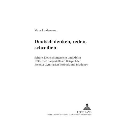 Klaus Lindemann - «Deutsch denken, reden, schreiben»