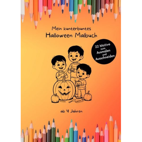 Nadine Schütte - Mein kunterbuntes Halloween Malbuch