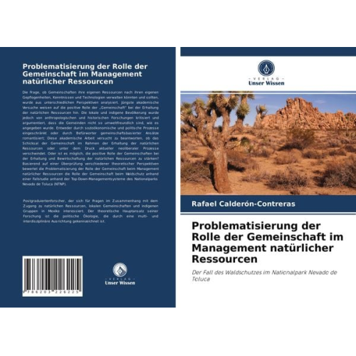 Rafael Calderón-Contreras - Problematisierung der Rolle der Gemeinschaft im Management natürlicher Ressourcen