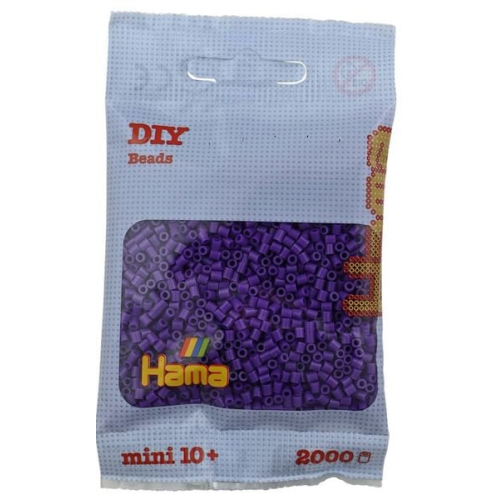 Hama - Mini-Perlen, 2000 Stück lila