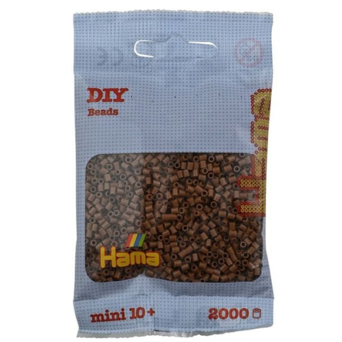 Hama - Mini-Perlen, 2000 Stück braun