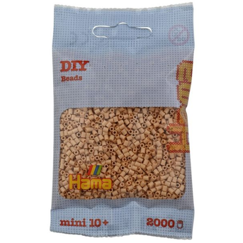 Hama - Mini-Perlen, 2000 Stück beige
