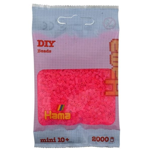 Hama - Mini-Perlen, 2000 Stück fuchsia