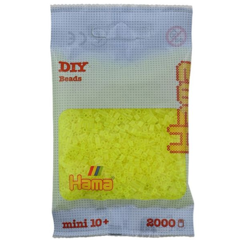 Hama - Mini-Perlen 2000 Stück neon-gelb