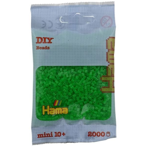 Hama - Mini-Perlen 2000 Stück neon-grün