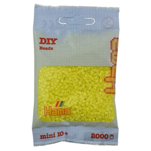 Hama - Mini-Perlen 2000 Stück pastell-gelb