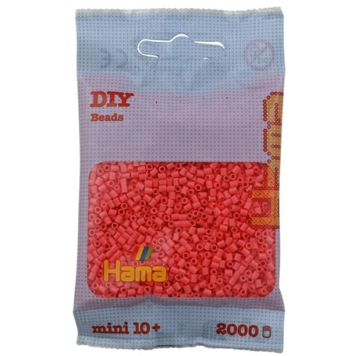 Hama - Mini-Perlen 2000 Stück pastell-rot