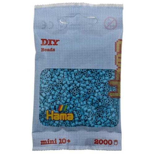 Hama 501-49 - DIY Bügelperlen Mini 10+, ca. 2000 Stück, Azurblau
