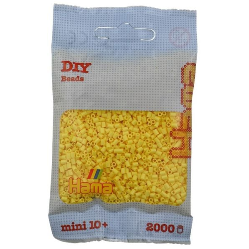Hama 501-103 - DIY Bügelperlen Mini 10+, ca. 2000 Stück, Hellgelb