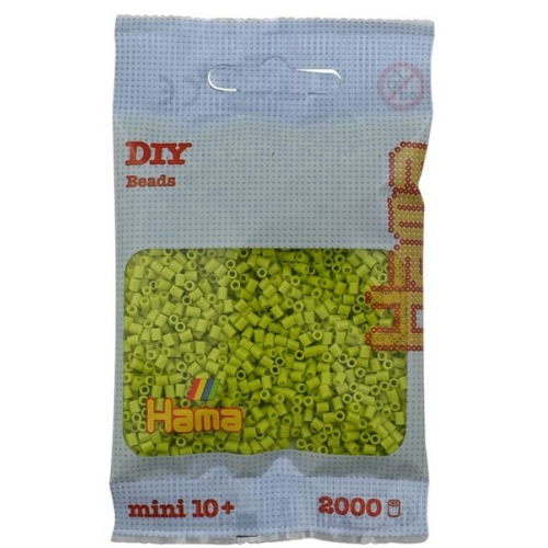 Hama 501-104 - DIY Bügelperlen Mini 10+, ca. 2000 Stück, Lime
