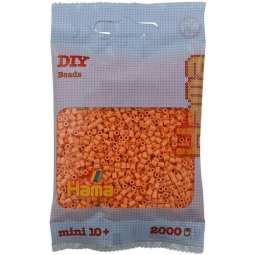 Hama 501-105 - DIY Bügelperlen Mini 10+, ca. 2000 Stück, Helles Apricot