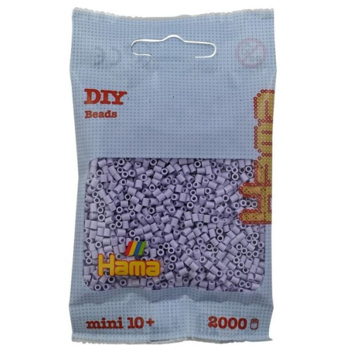 Hama 501-106 - DIY Bügelperlen Mini 10+, ca. 2000 Stück, Heller Lavendel