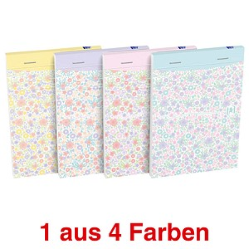 OXFORD Notizblock GO Floral DIN A6 liniert