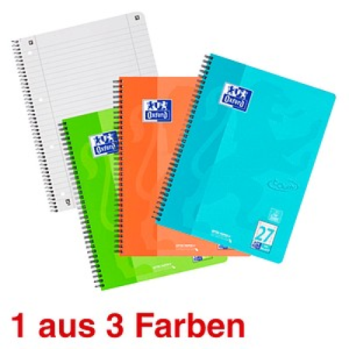 OXFORD Collegeblock TOUCH Lineatur 27 liniert mit beidseitigem Rand DIN A4 mit Rand
