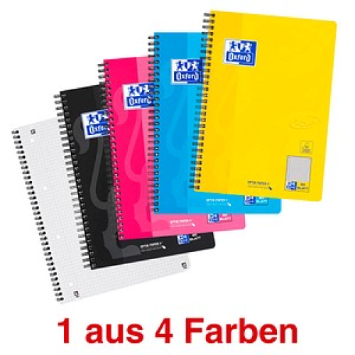OXFORD Collegeblock TOUCH Lineatur 28 kariert mit Rand DIN B5 mit Rand