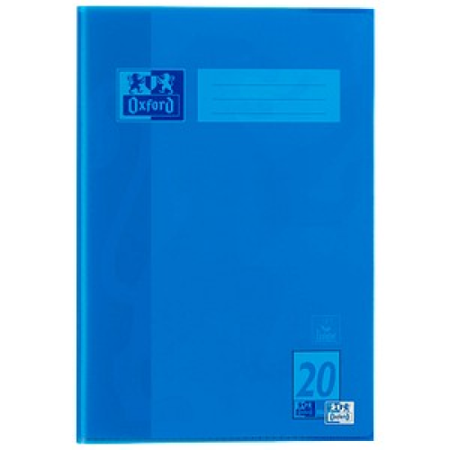 OXFORD Heftumschlag blau Kunststoff A4