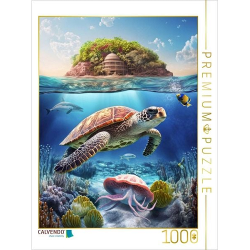 CALVENDO Puzzle Ein Motiv aus dem Kalender Die Schönheit unter und über Wasser | 1000 Teile Lege-Größe 64x48cm Foto-Puzzle für glückliche Stunden