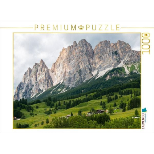 CALVENDO Puzzle Le Tofane Berg, Dolomiten Panorama aus dem Cortina | 1000 Teile Lege-Größe 64x48cm Foto-Puzzle für glückliche Stunden