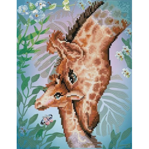 DIAMOND DOTZ - Diamond Painting Giraffe mit Baby
