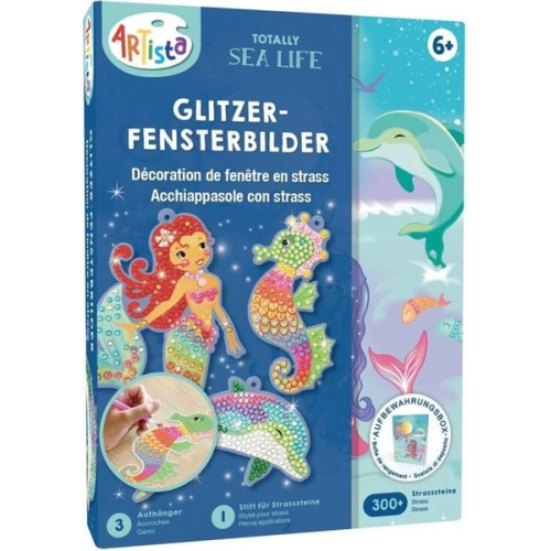 Artista - Glitzer-Fensterbilder Unterwasserwelt