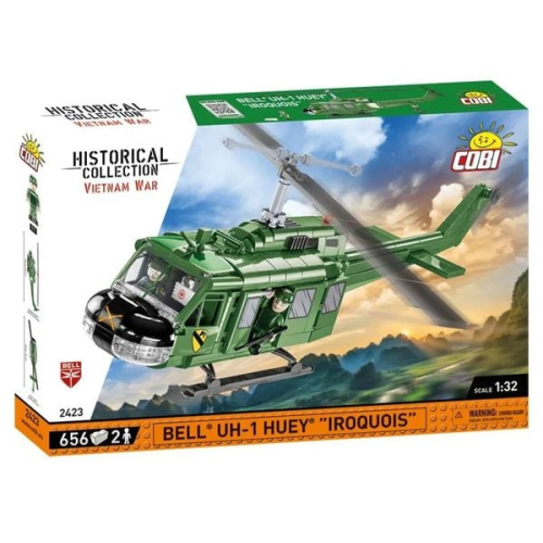 COBI 2423 - Historical Collection, Vietnam War, Bell UH-1 Huey IROQUOIS, Hubschrauber, 656 Klemmbausteine