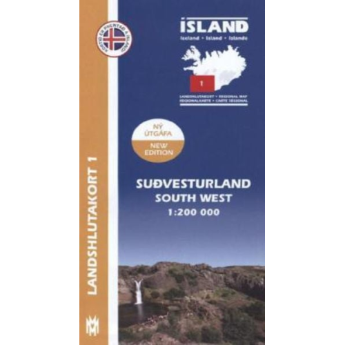 IRK 01 Sudvesturland / Süd-West-Island Regionalkarte 1 : 200 000
