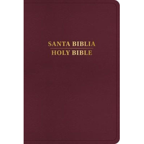 Rvr 1960/KJV Biblia Bilingüe, Borgoña Imitación Piel (Edición 2024)