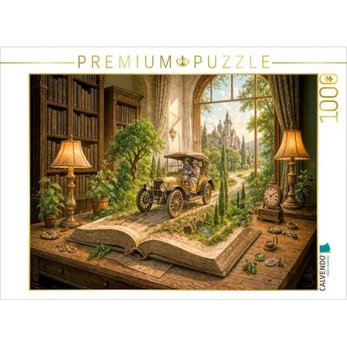 CALVENDO Puzzle Zeitreise auf Rädern mit dem Oldtimer | 1000 Teile Lege-Größe 64x48cm Foto-Puzzle für glückliche Stunden