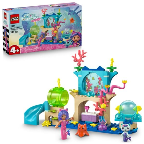 LEGO® Gabbys Puppenhaus Meerjungfrau Gabbys Aquarium Abenteuer (11204); Spielzeug-Meeresbewohner