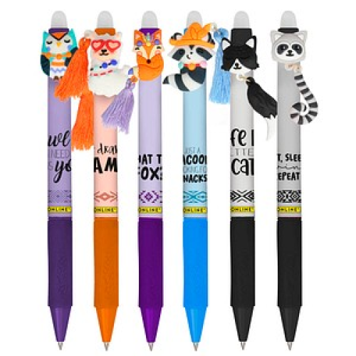 ONLINE® magiXX Fun Gelschreiber Charm 0,7 mm, Schreibfarbe: blau, 6 St.