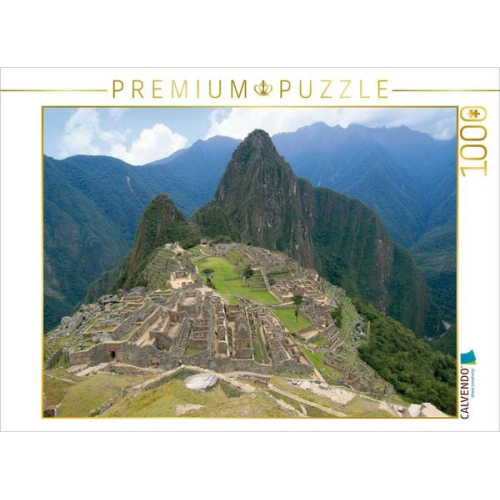 CALVENDO Puzzle Ruinenstadt Machu Picchu mit Blick zur Bergspitze des Huayna Picchu. | 1000 Teile Lege-Größe 64x48cm Foto-Puzzle für glückliche Stunde