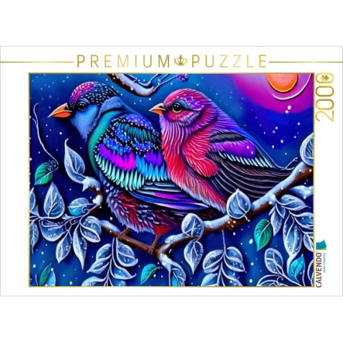 CALVENDO Puzzle Vögel im Winter | 2000 Teile Lege-Größe 90x67cm Foto-Puzzle für glückliche Stunden