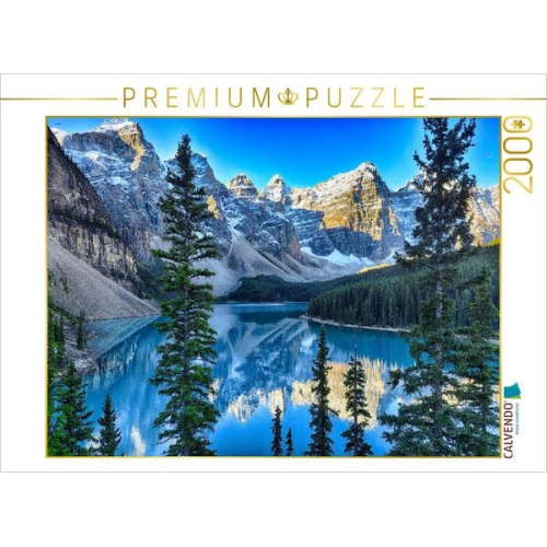 CALVENDO Puzzle Der Moraine Lake wurde 1969 sogar auf der 20-Dollar-Note im Rahmen der Scenes of Canadian Series abgebildet. | 2000 Teile Lege-Größe 9