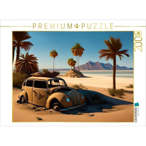 CALVENDO Puzzle Das alte Auto | 2000 Teile Lege-Größe 90x67cm Foto-Puzzle für glückliche Stunden
