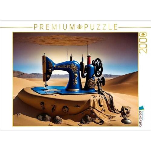 CALVENDO Puzzle Alte Nähmaschine | 2000 Teile Lege-Größe 90x67cm Foto-Puzzle für glückliche Stunden