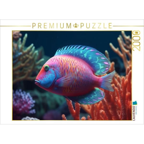 CALVENDO Puzzle Papageifisch | 2000 Teile Lege-Größe 90x67cm Foto-Puzzle für glückliche Stunden