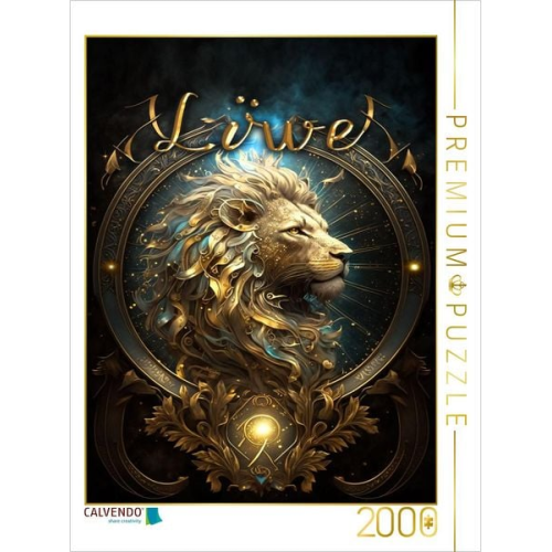 CALVENDO Puzzle Löwe 23. Juli - 23. August | 2000 Teile Lege-Größe 90x67cm Foto-Puzzle für glückliche Stunden