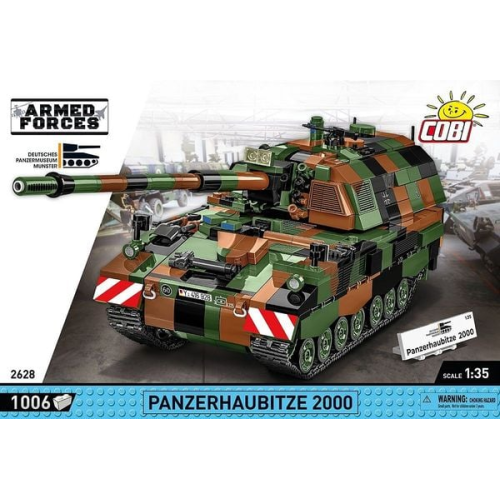 COBI Armed Forces 2628 - Panzerhaubitze 2000, 1002 Klemmbausteine
