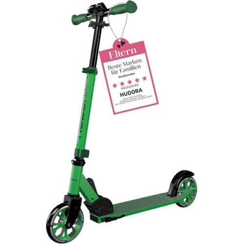 HUDORA 14470 - Scooter Up 145 Junior, pine/grass grün, Alu-Cityroller ab 3 Jahren
