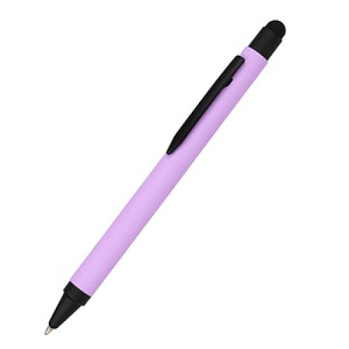 ONLINE® Kugelschreiber ALU Stylus lila, Schreibfarbe: blau, 1 St.