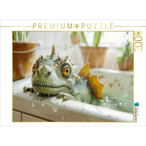 CALVENDO Puzzle Ein Motiv aus dem Kalender "Wie wäre es mit einem Dinosaurier als Haustier?" | 2000 Teile Lege-Größe 90x67cm Foto-Puzzle für glücklich